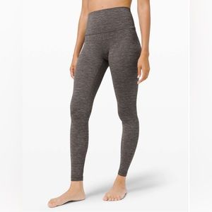 EUC Lululemon Align High Rise 25” Legging Pant - Color Heathered Black - Size 4